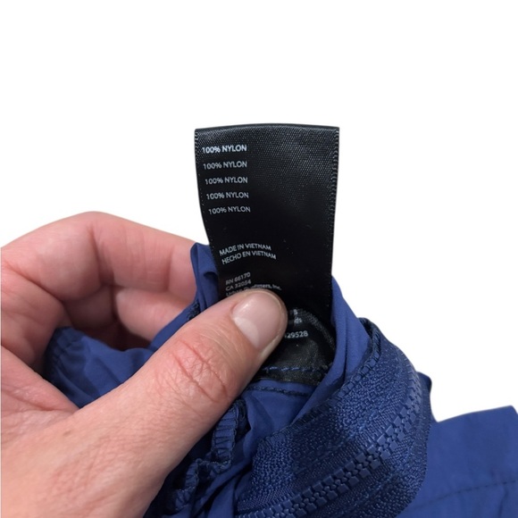 Urban Outfitters Sz 2 LUNA Nylon Cargo Blue Balloon Parachute Pant Zippers Y2K - Picture 8 of 16